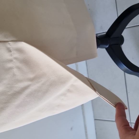 Katies, vintage cream/black panel midi dress, with belt, size 10 - Picture 6 of 7